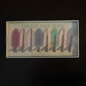 Anthropologie Crease-Free Hair Clips Set - Pink, Purple, Green